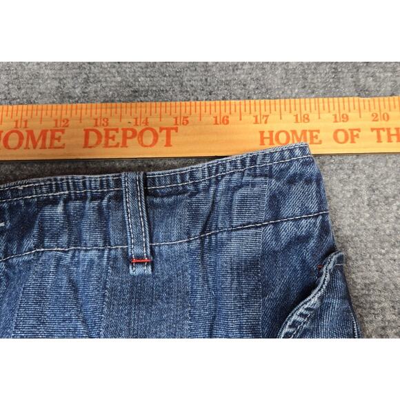 Akademiks Jeans Mens 36x31 Blue Denim Hip Hop Baggy Skater Wide Grunge Y2K - Picture 6 of 14